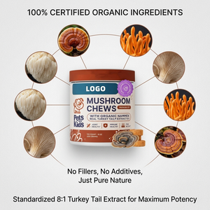 Vet Immune Chews for Dogs Soft Chews Soutient la santé du foie énergétique avec queue de dinde Reishi Milk Thistle Shiny Coat Supplément pour animaux de compagnie - Product Image 3