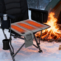 Coussin chauffant portable à trois vitesses pour l'extérieur, pliable en trois, avec charge USB, pour le camping, la chasse, l'escalade