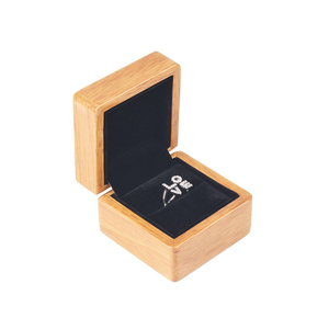 <b>Orange</b> Custom logo Wooden Jewelry Box Packaging for Ring Pendant Bracelet Bangle Necklace Earrings Jewellery Boxes - Product Image 6