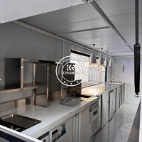 Restaurant en conteneur maritime à deux étages, bar modulaire en conteneur, café en conteneur préfabriqué, construction de café en conteneur, design personnalisé