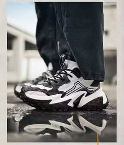 Chaussures de course décontractées pour hommes, légères, pour la marche en plein air, semelle épaisse, confortables, tige en mesh, vente en gros d'usine - Product Image 2