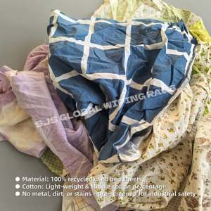 Trapos de Limpieza Industriales de Algodón 100% de Baja Pelusación, Paquete de 25 KG, Colores Surtidos, Trapos de Lona Marina para Limpieza - Product Image 4