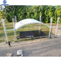Structure de scène mobile en aluminium pour DJ, éclairage de scène de concert, scène musicale, éclairage DJ, structure de scène, éclairage DJ mobile, TRUSS DISPLAY