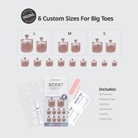 BTArtbox Gel Doux À La Main Artificielle Faux Ongles En Gros Court Rose Amande Plaine Couleur Unie Presse sur Ongles pour L'été