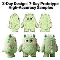 WEIMEI Peluches personnalisées Monstres verts en peluche Rembourrage en coton PP Anti-stress Logo personnalisé Haute qualité Vente en gros