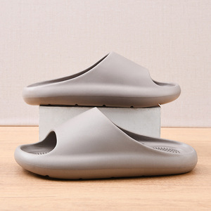 Sandalias de verano para mujer, suela gruesa, aumento de altura, EVA, transpirables, antideslizantes, zapatos de playa, color beige, talla 37 - Product Image 2