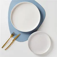 Son tasarım düğün restoran servis İskandinav yuvarlak beyaz yemek makarna biftek tabağı yemek yemek seramik tabaklar