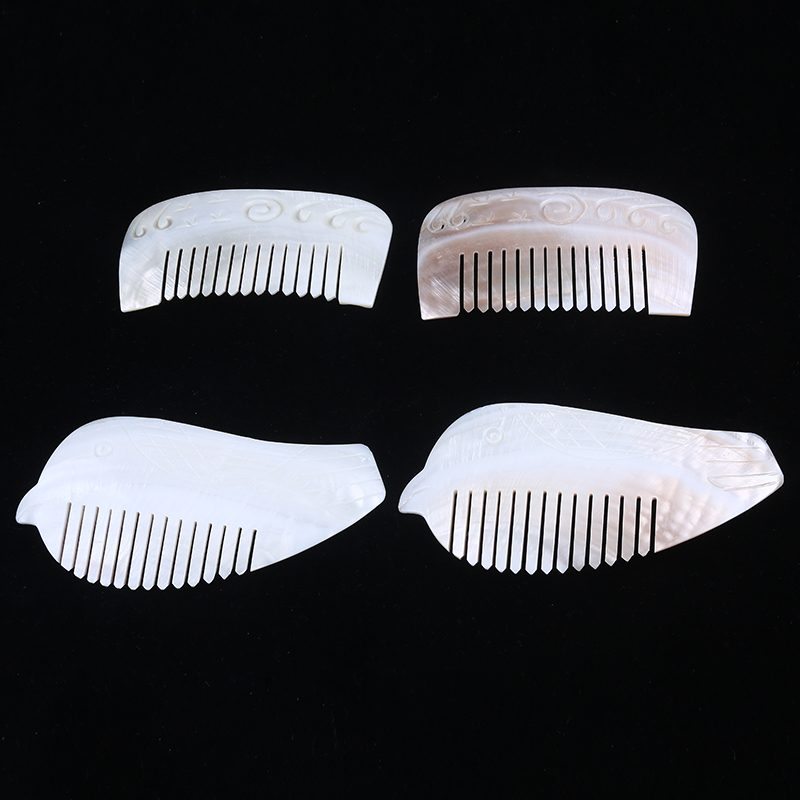 Handmade natural mother of pearl shell comb