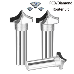 PCD Dot Cut Round Head Diamond Cut Cabinet Cửa khắc khắc Mill MDF Ván ép Long Life - Product Image 1