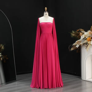 Sharon Said SF076 Elegante Abito da Sera Giallo Limone Stile Dubai <span class=keywords><strong>con</strong></span> Maniche a Mantella, Abito da Sposa per Donna, <span class=keywords><strong>Vestito</strong></span> da Cerimonia, Non Disponibile - Product Image 4