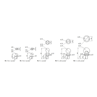 Accessoires pour bras robotisé parallèle industriel, tête sphérique universelle, vis, connecteur de bras robotisé de tri, boule en acier sphérique