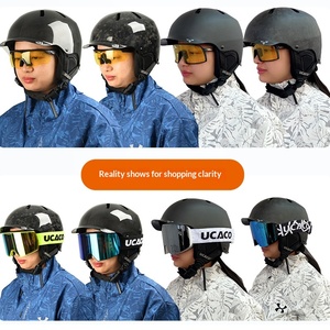 Casco de Seguridad para Esquí Unisex, Casco Anticolisión de Fibra de Carbono para Snowboard, Talla XXL para Adultos, Otoño 2026, Equipo de Esquí, Venta al Por Mayor - Product Image 2