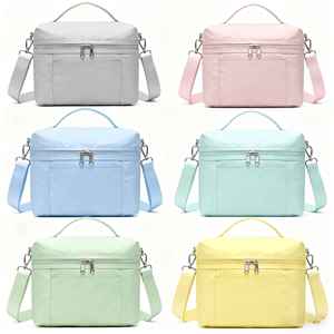 Chuyên nghiệp lớp 600D Bông Ăn Trưa Tote lạnh chuỗi nhiệt cách điện thực phẩm giao hàng túi dây kéo không thấm nước cho vận chuyển ngoài trời - Product Image 6
