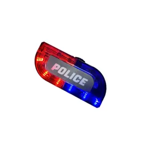 Tragbares wiederaufladbares LED-Verkehrssicherheitswarnlicht rot und blau Schulter-Flashlicht