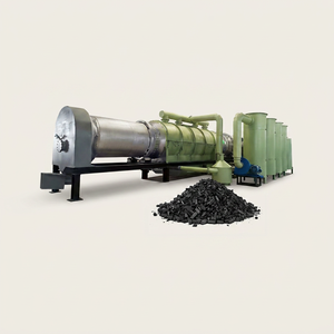 Máquina para Hacer Carbón Vegetal, Línea de Producción de Briquetas de Biomasa, 300-1200KG/H, Forma Cilíndrica, Acero Inoxidable, Fácil de Operar - Product Image 1