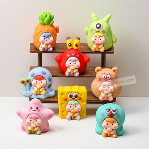 Figura de Personaje de Dibujos Animados Popular, Regalo para Niños, Exhibición en Tiendas, Obsequio Divertido para Restaurantes y Compañeros de Comida Alegres - Product Image 3