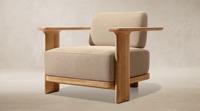 Ensemble de meubles de jardin modulaires en teck de luxe moderne de haute qualité avec coussins à séchage rapide, canapé d'extérieur, garantie 3 ans