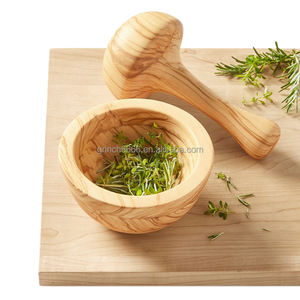 Juego de <span class=keywords><strong>mortero</strong></span> pequeño de madera de oliva, <span class=keywords><strong>mortero</strong></span> y mazo único, venta al por mayor, herramientas de hierbas y especias - Product Image 1