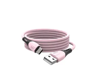 Nuevo estilo de línea de datos de carga rápida USB tipo C Cable trenzado de nailon para teléfono Android, coche y Tablet PC