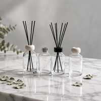 Bouteille diffuseur en verre à fond épais de 200 ml, vente en gros, flacon vide pour parfum, récipient diffuseur à bâtonnets – Meilleures ventes