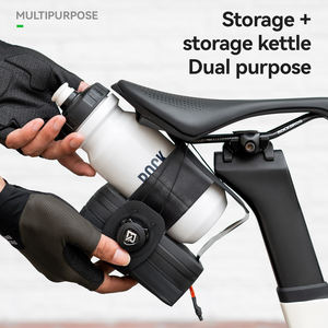 Bolsa Trasera Impermeable y Ligera para <span class=keywords><strong>Bicicleta</strong></span> de Carretera, Ajustable, con Cierre de Perilla, de Poliéster, con Soporte para Botella de Agua - Product Image 4