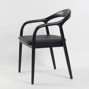 <span class=keywords><strong>Fauteuil</strong></span> en bois de frêne <span class=keywords><strong>blanc</strong></span> massif de qualité supérieure pour le bureau, le restaurant, les chaises de salle à manger - Product Image 3