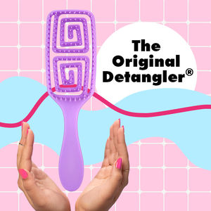 Brosse démêlante en plastique de massage <span class=keywords><strong>rose</strong></span> de bonne qualité pour le cuir chevelu - Product Image 5