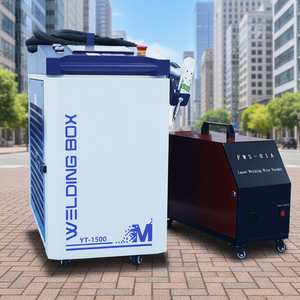 Nouvelle machine de soudage laser à fibre 5-en-1 pour batteries au lithium et tôles, portable, refroidie par eau, 3000W, modèle L intégré portable - Product Image 1