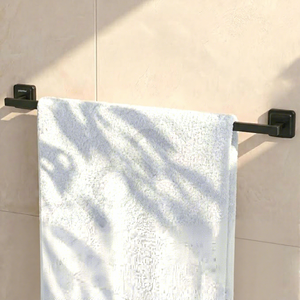 Toallero de Pared de 80 cm, Acero Inoxidable Negro, Minimalista, Fijo para Baño - Product Image 2