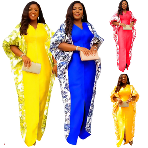 9038 donne africane abiti tradizionali <span class=keywords><strong>taglie</strong></span> <span class=keywords><strong>forti</strong></span> abito lungo Dubai musulmano Kaftan Abaya festa abito da sera Ankara Dashiki abiti - Product Image 1