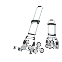Chariot d'escalier pliable FELLCO 1030-6A, petit chariot de courses domestique, 45x20x75cm, garantie 1 an, OEM