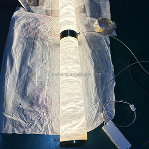 Simple y moderno restaurante Bar isla plataforma alabastro candelabro italiano minimalista decorativo cobre LED 3000K lámpara blanca cálida - Product Image 5