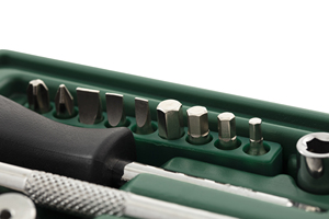ชุดประแจบล็อก <span class=keywords><strong>SATA</strong></span> 09002 52 ชิ้น ขนาด 1/4 นิ้ว พร้อมหัวบล็อกแบบ Ratchet, หัว Hex, Torx, หัวแบน, หัวไขว้ บรรจุในกล่องพลาสติก สำหรับงานซ่อมรถยนต์และงานช่าง - Product Image 5
