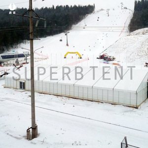 SUPERBTENT Winter Thermal Insulated PVC <b>Tent</b> Rectangular Metal Frame Exhibition Storage Sports Event <b>Large</b> Size - Product Image 1