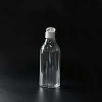 Botella de Plástico Recargable de 300 ml para Loción con Tapa Abatible, Botella Cosmética Vacía de PET de 10 oz para Envasado de Líquidos para el Cuidado Corporal