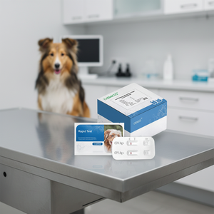 Kit de Prueba Rápida SAFVET 4dx para Enfermedades Protozoicas Caninas, 98% de Precisión, Resultados en 5-10 Minutos para Detección de Carraspos, Fiebre, Lyme y Dirofilaria - Product Image 1