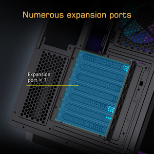 Lovinglcool Phong Cách Mới Kính Cường Lực Thiết Kế Chơi Game PC Trường Hợp Biểu Tượng Tùy Chỉnh Máy Tính Để Bàn Máy Tính Chơi Game Đen ATX Trường Hợp Máy Tính - Product Image 6