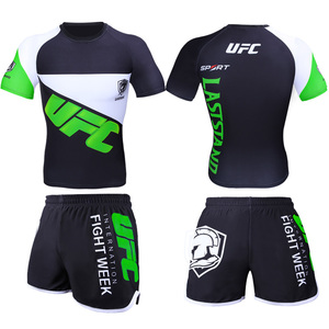2025 Ensemble de <span class=keywords><strong>Combat</strong></span> UFC MMA Shorts Kickboxing Boxe Entraînement Personnalisé Muay Thai Sanda Boxeo Trois Pièces - Product Image 3