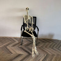 Ornement de squelette d'Halloween crâne en plastique réaliste de 170cm pour maison hantée et KTV pour décorations de fête et simulateurs