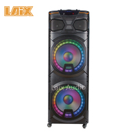 Caja de Sonido para DJ de 12 Pulgadas con Luces Láser, Altavoz con Amplificador Incorporado, Carro para DJ, Sistema de Sonido Activo de 12 Pulgadas