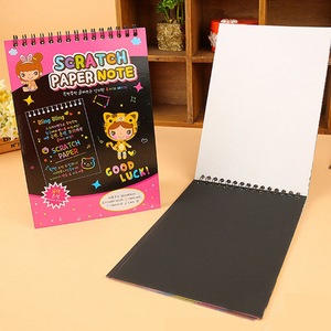 10 PIÈCES livre rayures arc-en-ciel papier Cartes à Colorier Grattage <span class=keywords><strong>Dessin</strong></span> Jouets pour Enfants papier <span class=keywords><strong>carte</strong></span> à gratter gratter - Product Image 5