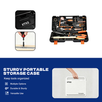 Ensemble d'outils à main en acier inoxydable, kit combiné de jardinage, sécateur, scie pliante, pinces à fil, marteau à griffes, tournevis, clés