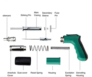 Kit de cloueuse à <span class=keywords><strong>poudre</strong></span> : Mini cloueuse de plafond à <span class=keywords><strong>poudre</strong></span>, silencieuse et facile à utiliser. Vente en gros. - Product Image 3