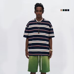 Camiseta de Hombre de Lujo, Oversize, Cuello Redondo, 100% Algodón, Impresión Digital, Estilo Hip Hop - Product Image 1