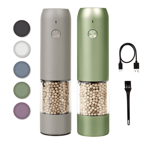 Hot Sale Food-grade Plastic <b>Pepper</b> Mill Type-C Rechargeable Modern Salt and <b>Pepper</b> BSCI Certified - Product Image 1
