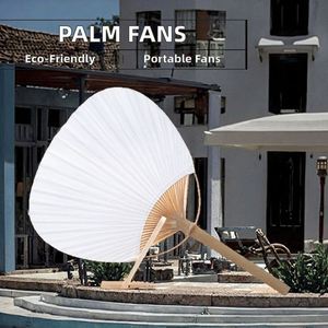 Éventails en bambou tissé personnalisés de style japonais, écologiques, promotionnels, pour mariage, décoration, cadeaux, avec poignée naturelle - Product Image 2