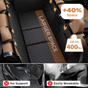 MADE 4 PETS Cubierta de asiento de coche para perros de espuma PE de fondo duro de 8 capas Impermeable Antideslizante Extensor de asiento trasero para perros 400lbs Easy - Product Image 2