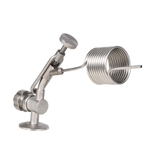 SS304 SS316L thép không gỉ vệ sinh Pigtail CuộN lấy mẫu van mẫu bán buôn cho sữa rượu bia thực phẩm - Product Image 3