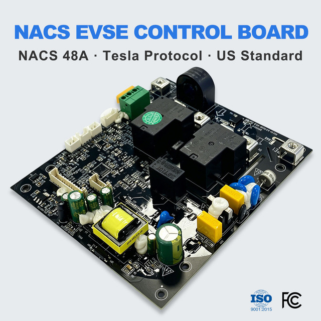 NACS EVSE Control Board 48A 11.5kW Tesla Protocol North America Fleet Charging Mainboard