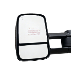 Par de Espejos Retrovisores Extensibles para Remolque, Compatibles con LandCruiser Serie 300 2021+, Plegables Eléctricamente, con Calefacción, Cristal Ahumado, BSM, Color Negro Ahumado, para Toyota Land Cruiser - Product Image 2